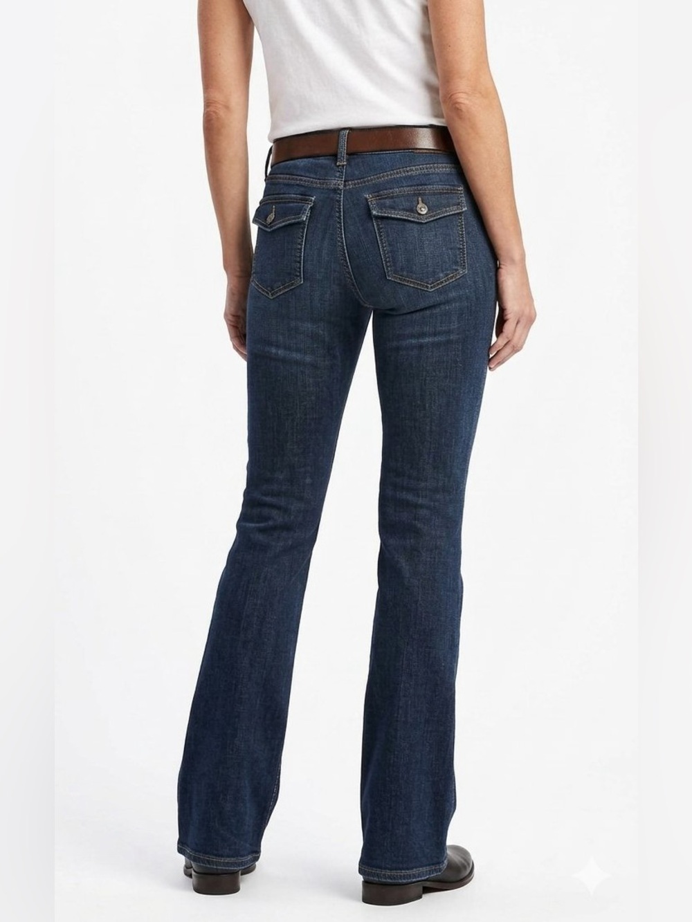 VNTG Banana Republic Classic Dark Blue Women’s Bootcut Jeans Sz-29.  AA20.